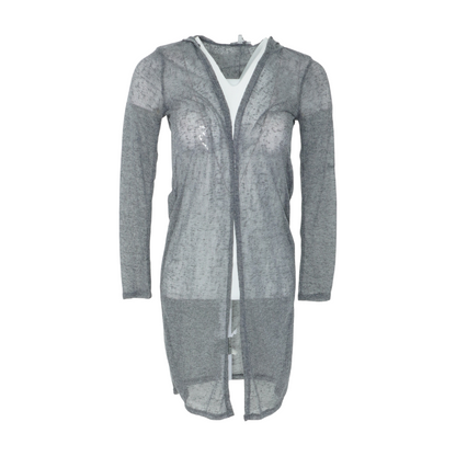 Gray Cardigan Sweater