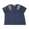 Navy Plus Size Blouse