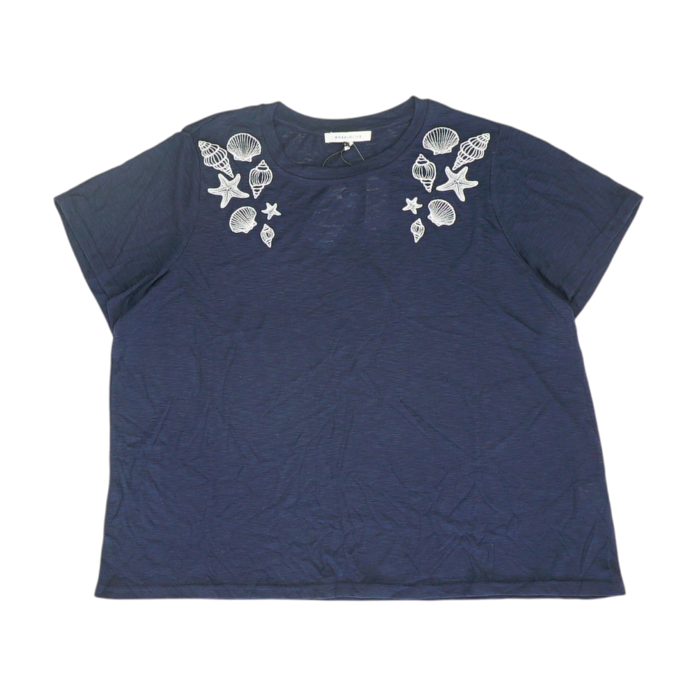Navy Plus Size Blouse