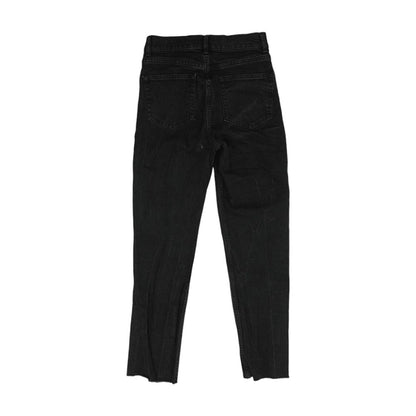 Black Mid Rise Skinny Leg Jeans