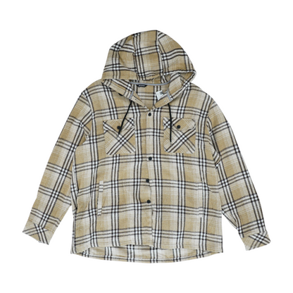 Brown Plaid Flannel Button Down