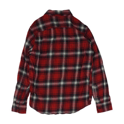 Red Plaid Flannel Button Down