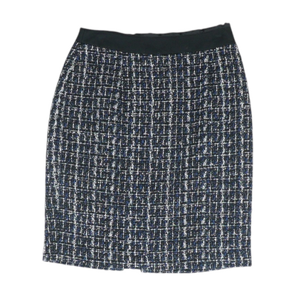 Navy Plaid Mini Skirt