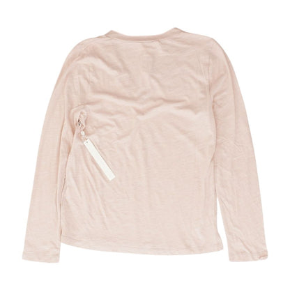 Pink Solid V Neck T-Shirt