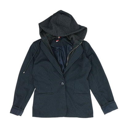 Navy Striped Lightweight Jacket