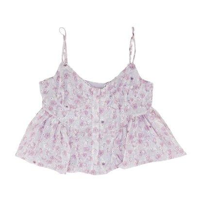 Lavender Cropped Blouse