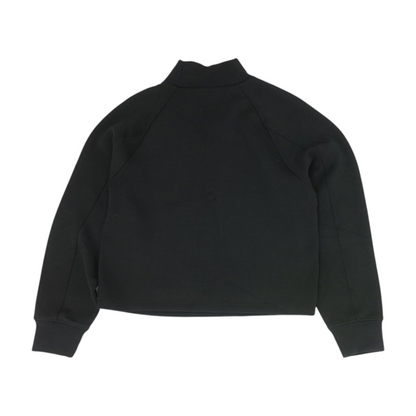 Black Solid Sweatshirt Pullover