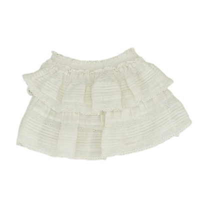 White Striped Skort