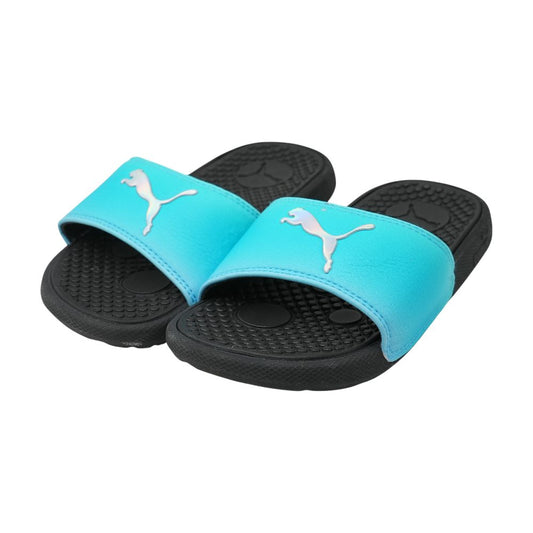 Cool Cat Blue Athletic Slides
