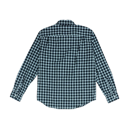 Black Check Long Sleeve Button Down