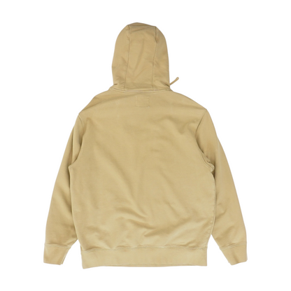 Khaki Solid Hoodie Pullover