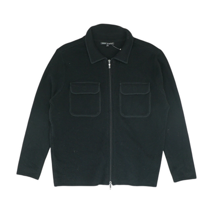 Black Solid Cardigan Sweater