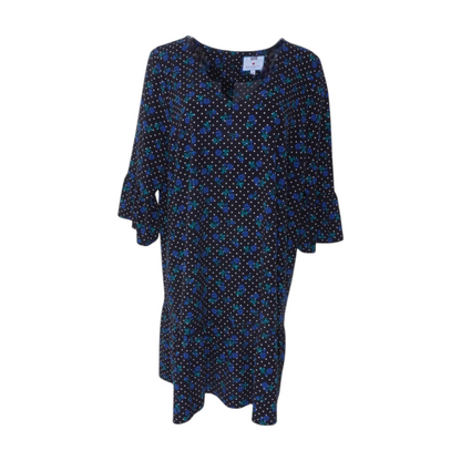 Black Floral Midi Dress