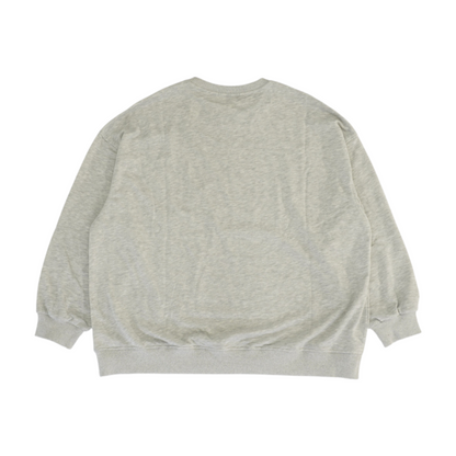 Gray Solid Sweatshirt Pullover