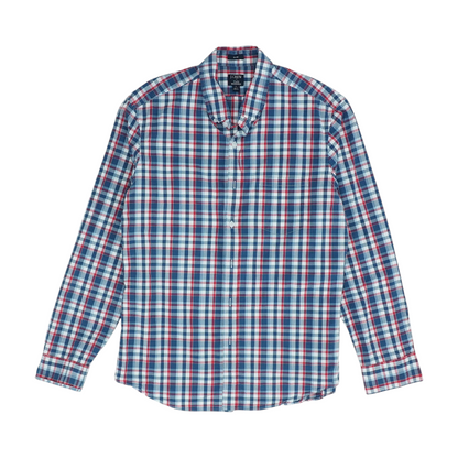 Blue Check Long Sleeve Button Down