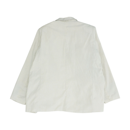 Cream Solid Blazer