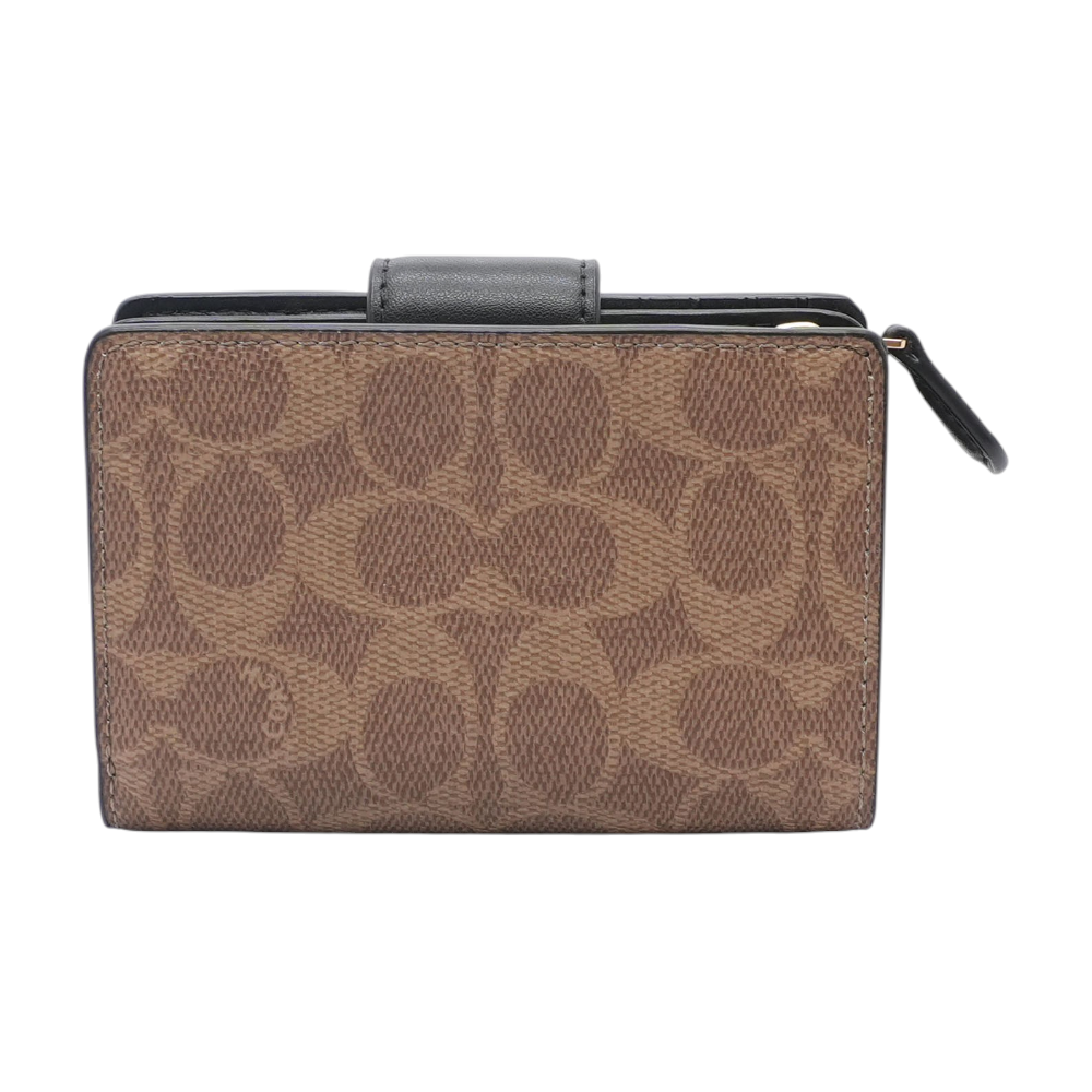 Medium Corner Zip Wallet in Signature Canvas