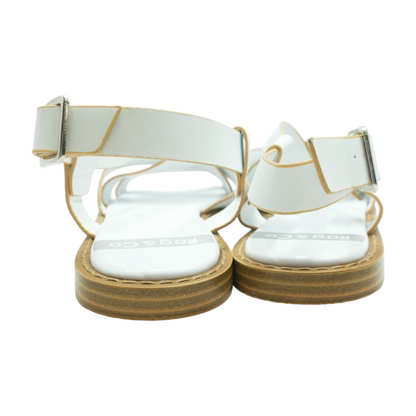 White Flat Sandals