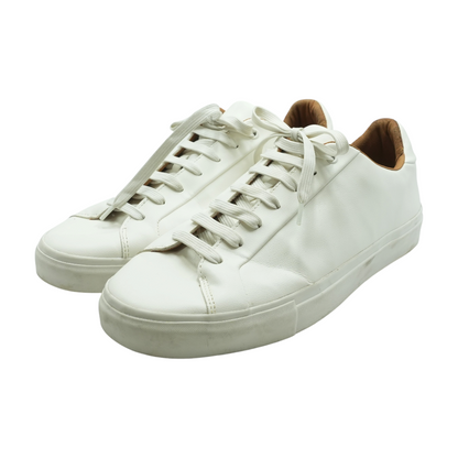White Low-Top Athletic Shoes