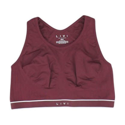 Burgundy Plus Sports Bra