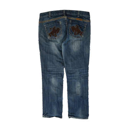 Blue Plus Size Regular Jeans