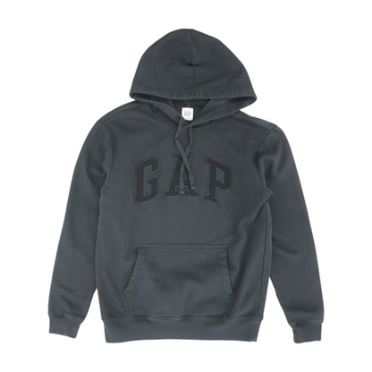 Black Solid Hoodie Pullover