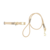 Beige Dog Collar & Leash