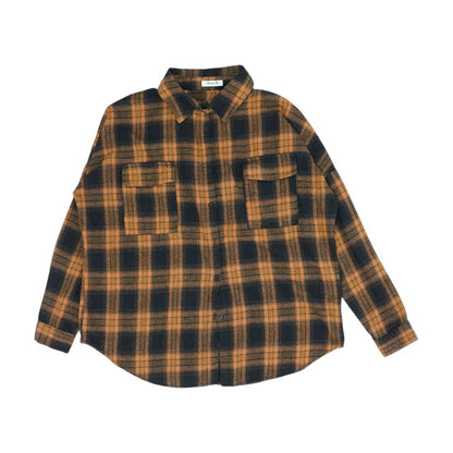 Black Plaid Button Down