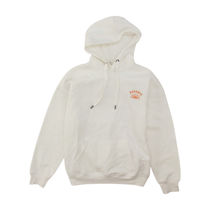 White Solid Hoodie Pullover