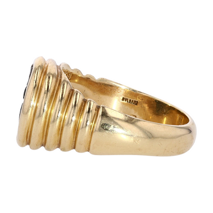 18K Yellow Gold Antique Coin Fashion Ring