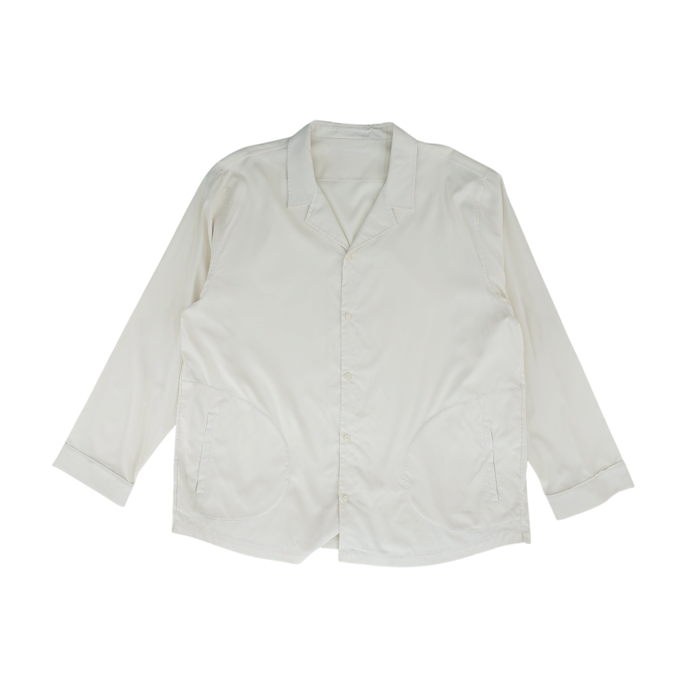 Ivory Solid Long Sleeve Button Down