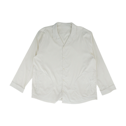 Ivory Solid Long Sleeve Button Down