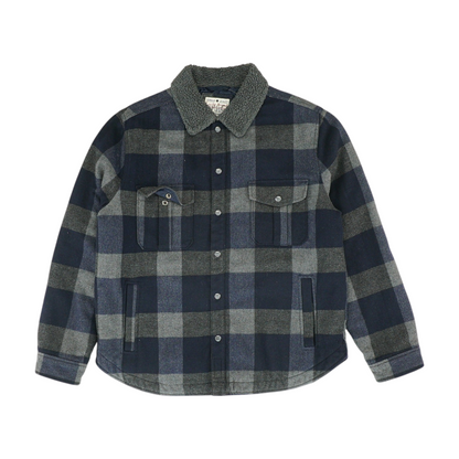 Navy Check Jacket