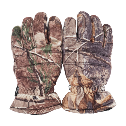 Green 100% Polyester Gloves