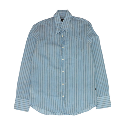 Blue Striped Long Sleeve Button Down