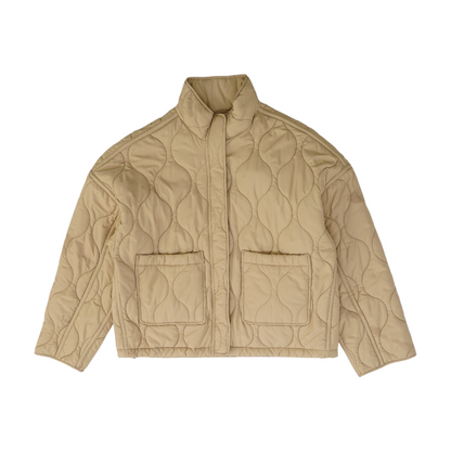 Beige Solid Jacket