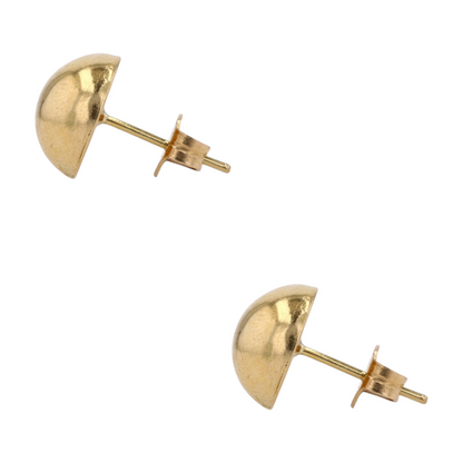 18K Yellow Gold Stud Earrings