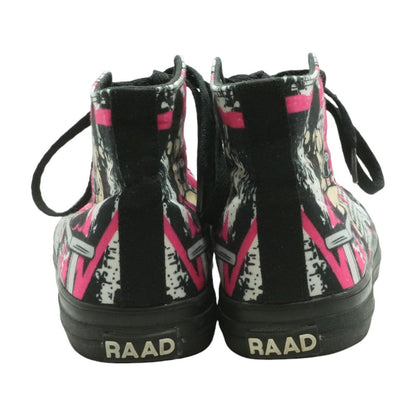 Muscle Up Pink Black High Top Athletic Shoes