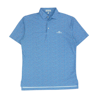 Blue Print Short Sleeve Polo