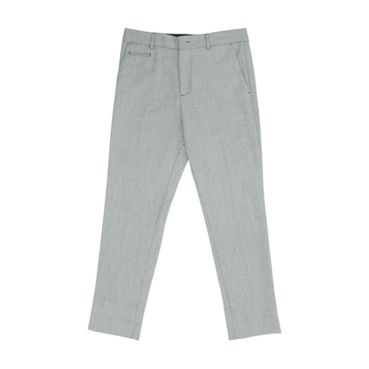 White Chevron Regular Pants