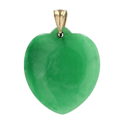 10K Yellow Gold Jade Pendant – Image 1