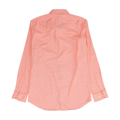 Coral Solid Long Sleeve Button Down
