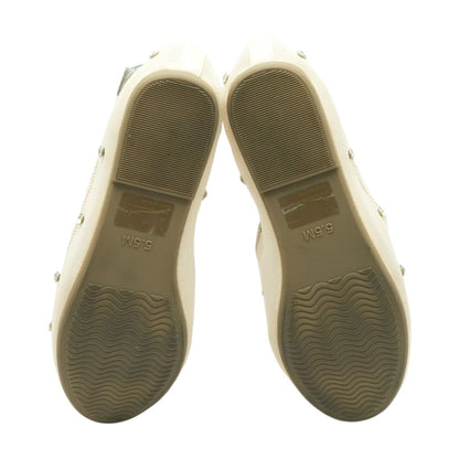Nude Mary Jane Flats