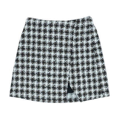 Black Print Skort
