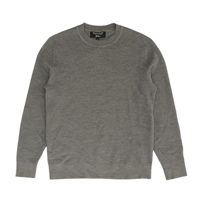Gray Solid Pullover Sweater