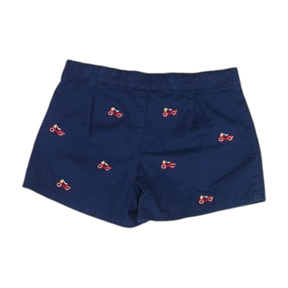 Navy Print Chino Shorts