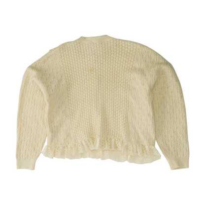 Cream Cardigan Sweater