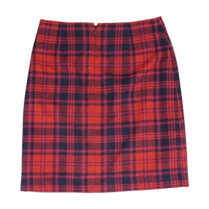 Red Plaid Mini Skirt