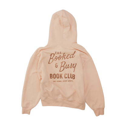 Peach Solid Hoodie Pullover