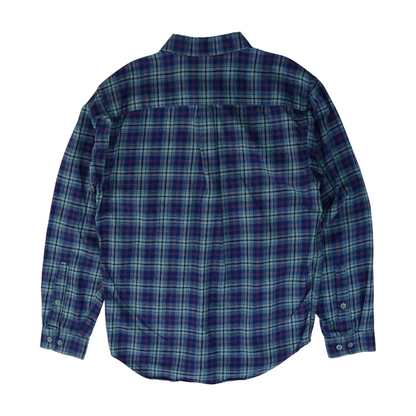 Blue Plaid Flannel Button Down